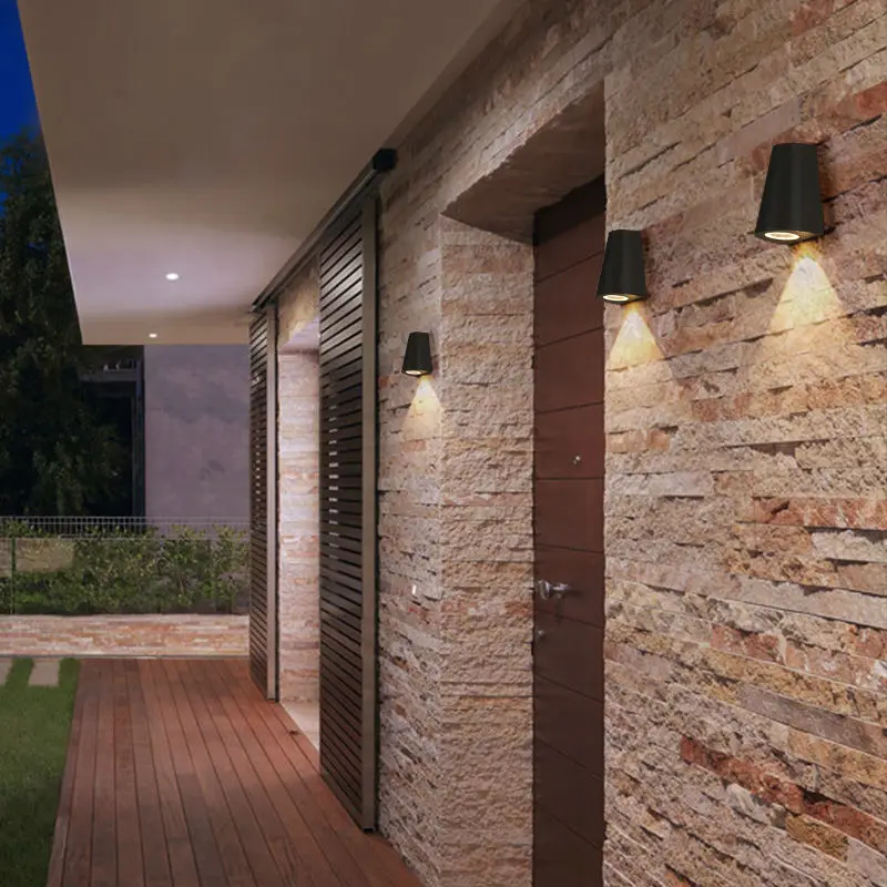 Современный светодиодный настенный светильник для крыльца водонепроницаемый