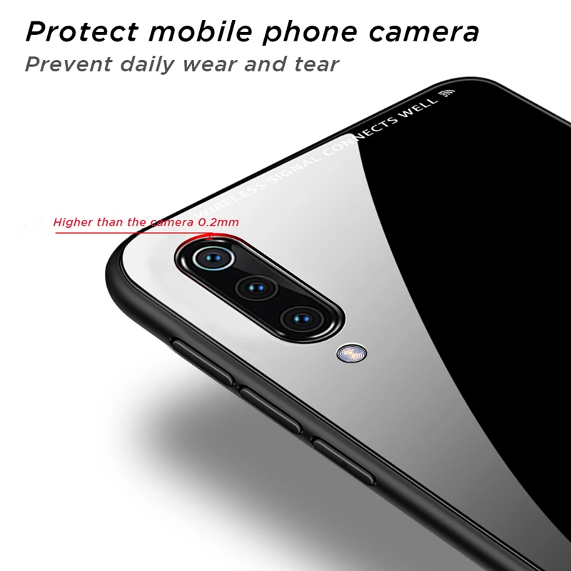 Чехол из закаленного стекла для телефона Xiaomi Mi 8 Lite Mi6 A1 A2 5X 6X Mix2S Max3 Pocophone F1 задняя