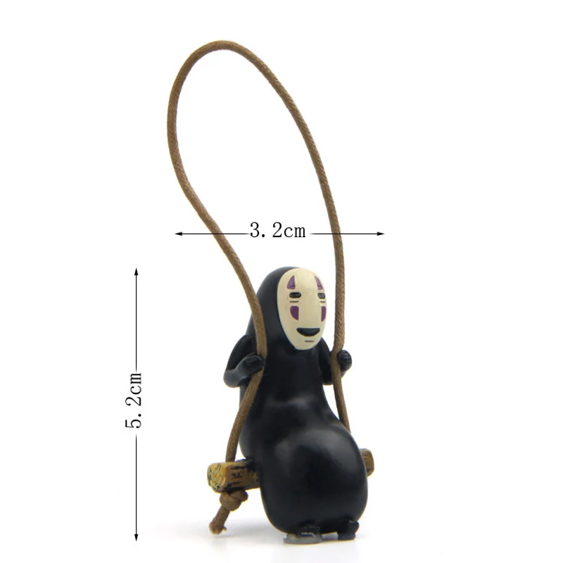Hayao Miyazaki Spirited Away To Swing No Face Man Figure Action Toy Resin 5.2cm | Игрушки и хобби