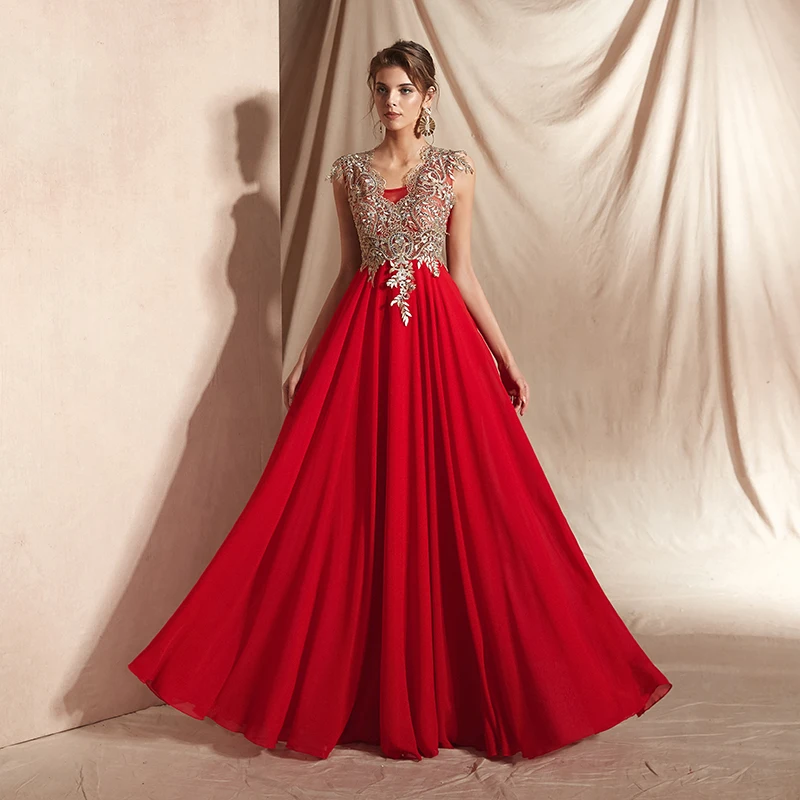 Женское шифоновое платье без рукавов Forevergracedress длинное вечернее большого