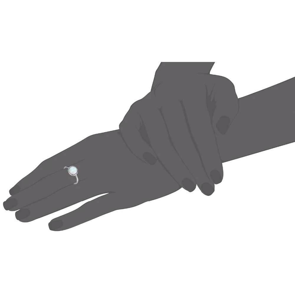 eManco Для женщин 925 серебристо-Цвет минималистский милые Открытое кольцо Круглый Форма Цвет ful Сияющий белый камень Ring2017 Новые поступления ювелирные изделия