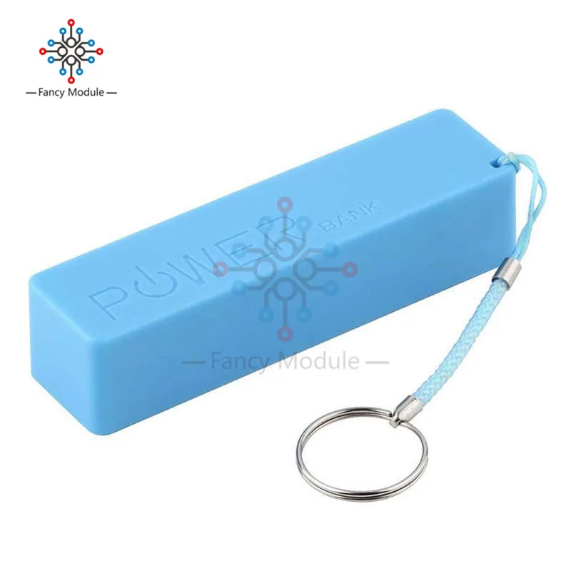 Чехол для внешнего аккумулятора 18650 синий желтый зеленый черный белый розовый 1