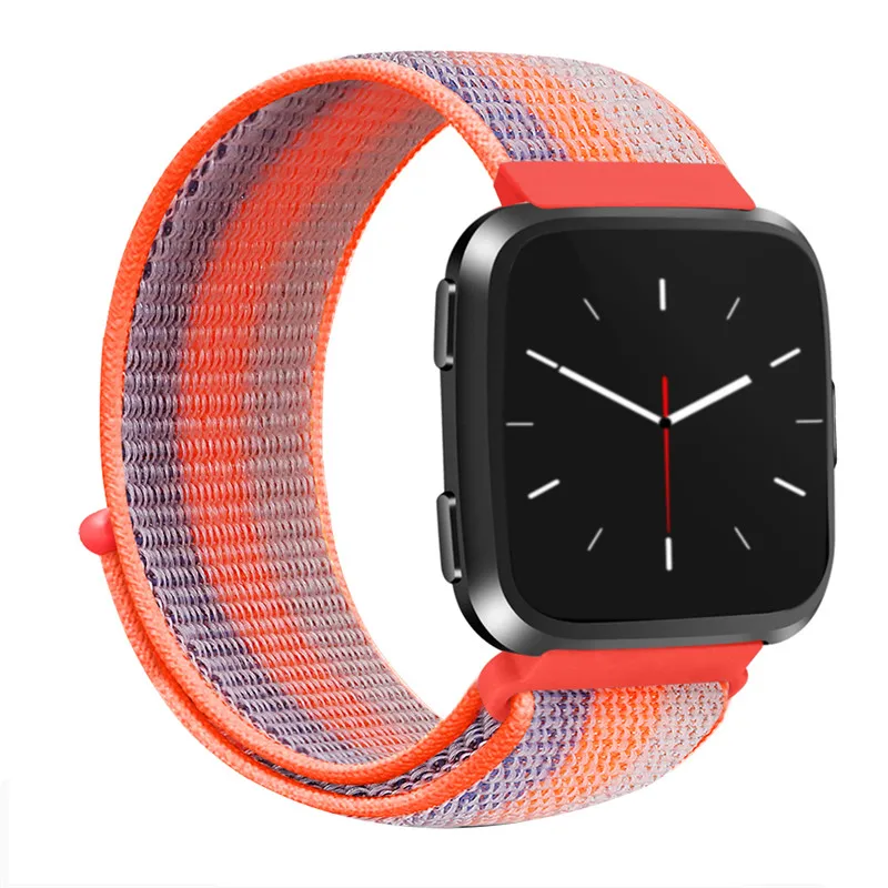 Модный спортивный нейлоновый ремешок для умных часов Fitbit Versa дышащий тканый