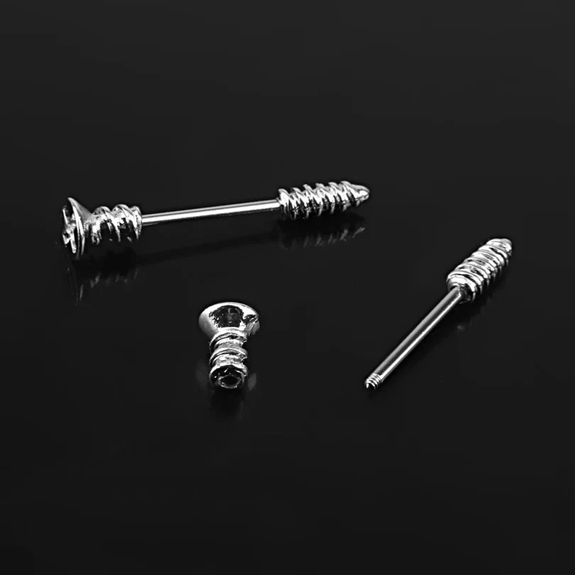 Пирсинг для сосков с 14G винтом из нержавеющей стали 2016 ee|body piercing|nipple ringpiercing body |