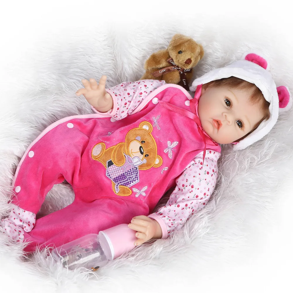 Nicery 20-22 дюйма 50-55 см кукла Bebe Reborn Мягкая силиконовая игрушка для мальчиков и