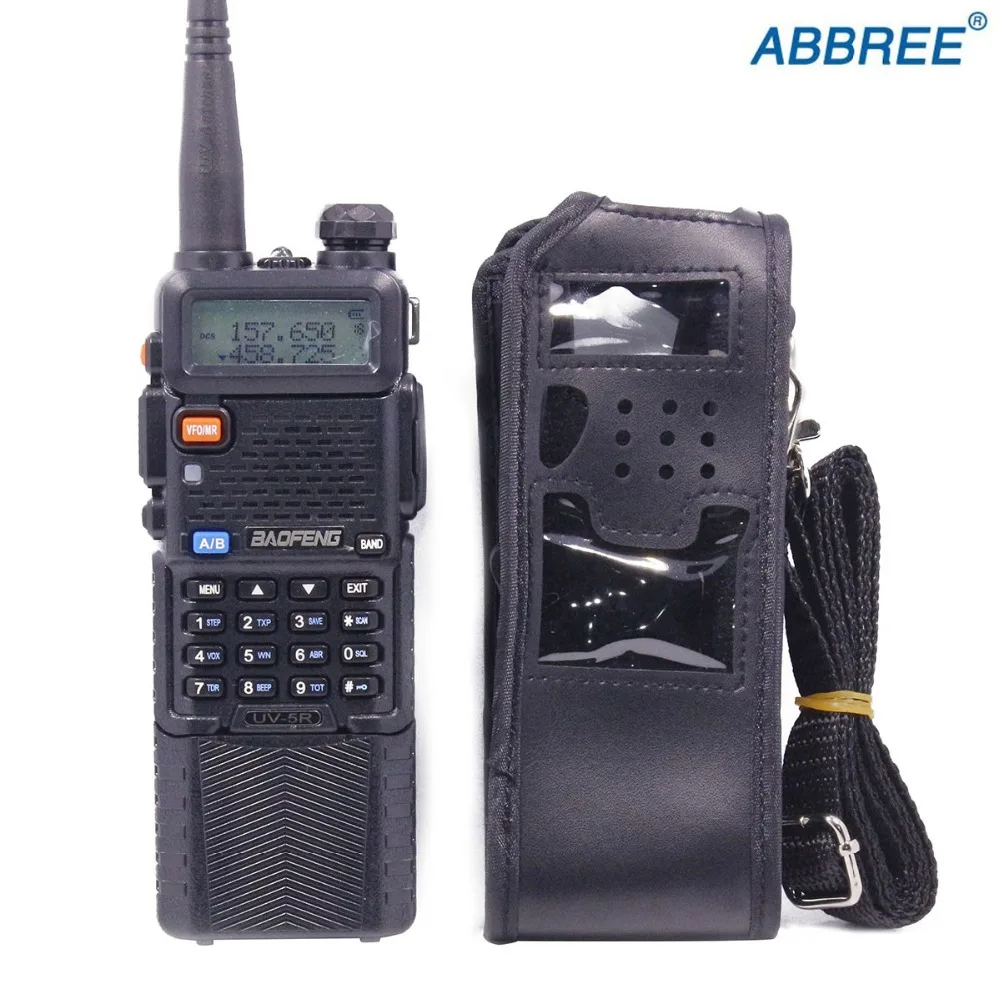 Удлиненный кожаный мягкий чехол-кобура для Baofeng UV-5R UV-5RA серии с аккумулятором 3800 мАч двухстороннее Радио рация FM TYT