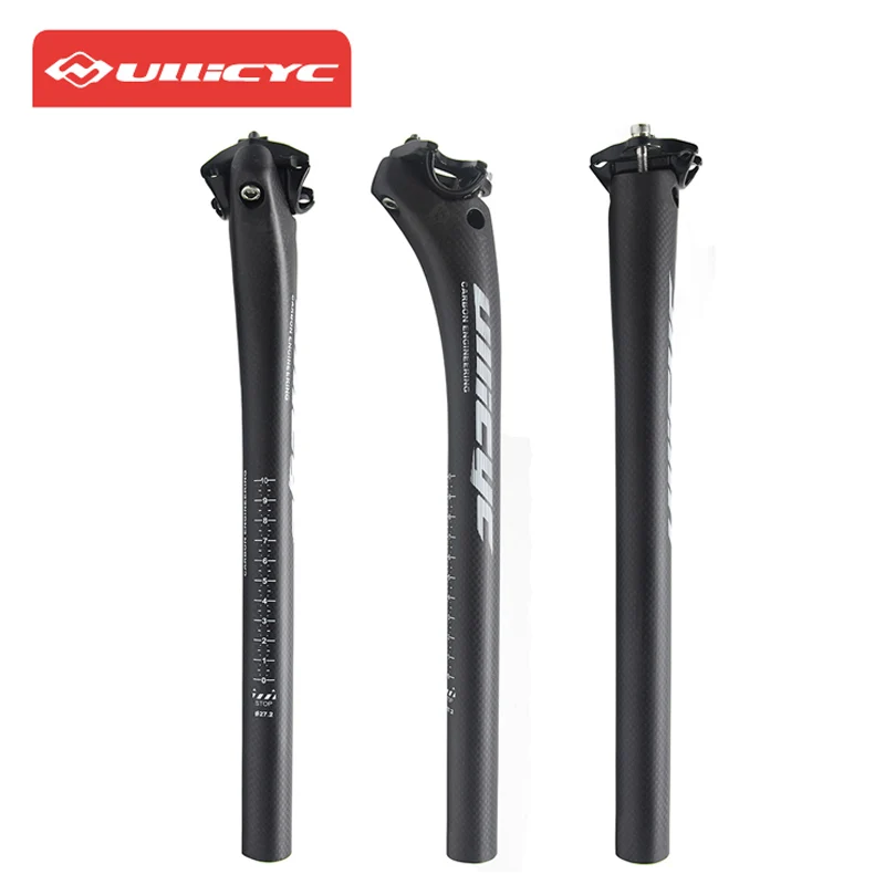 Ullicyc Mountain Bike Seatpost Carbon Fiber Road Bicycle Mtb Seat Post Cycling Offset 27.2 30.8 31.6 3K Matte | Спорт и развлечения
