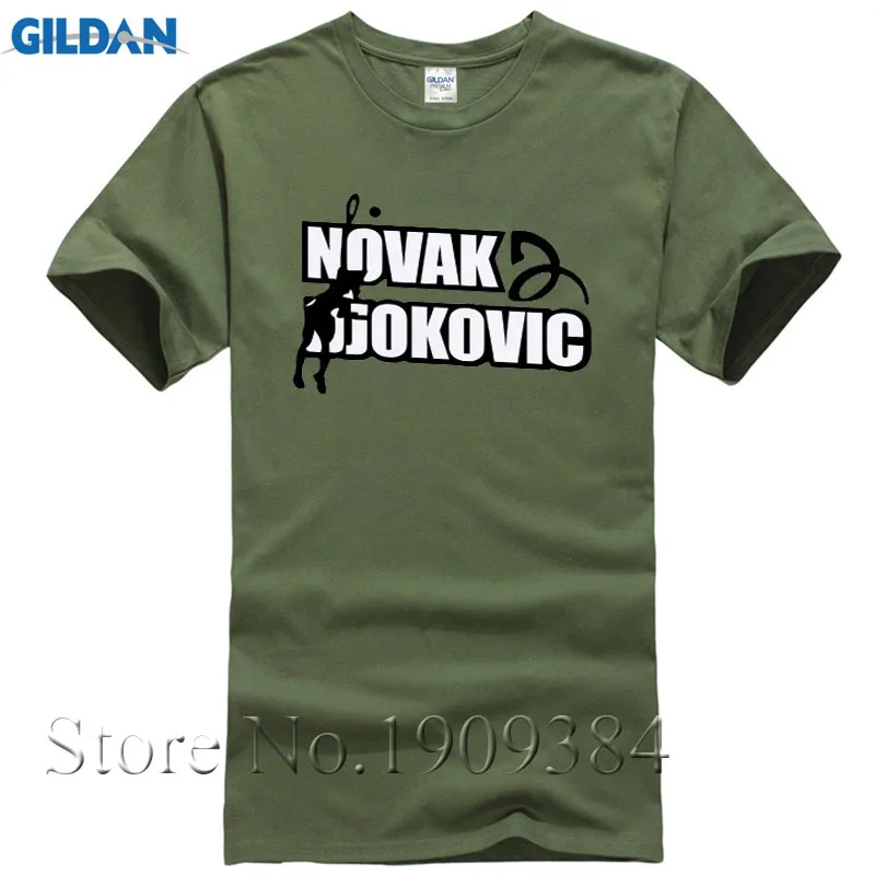 Для мужчин s футболки Модная коллекция 2016 года Новак Джокович tenniser логотип модный