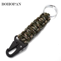 wild rescue key chain for women men 7 color nylon weave keychains charm jewelry personalized gift car key chain sleutelhanger