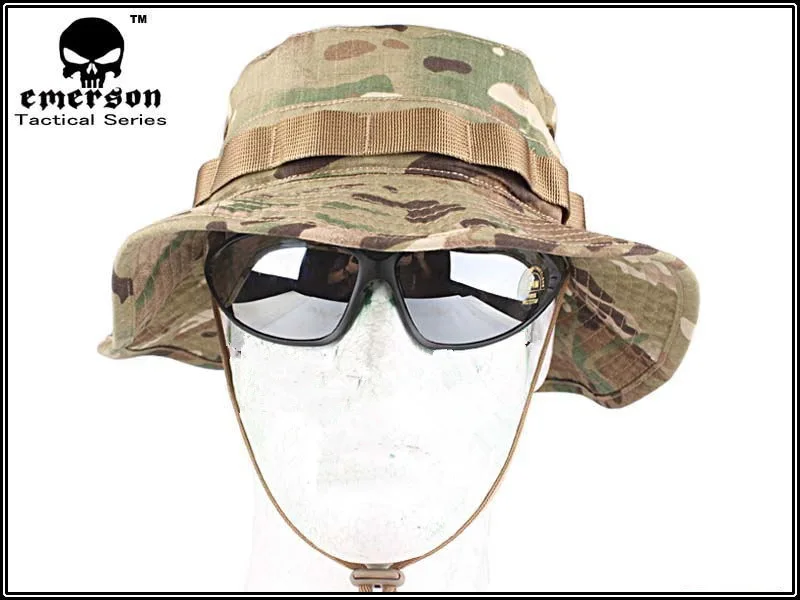 EMERSON Boonie шляпа Военная Тактическая армейская шляпа Анти-Царапины сетка ткань камуфляжная шляпа для охоты Мультикам EM8553