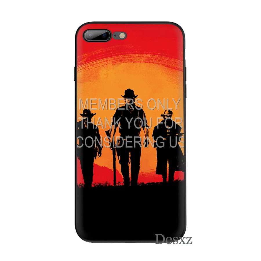 B10 Desxz сотовый силиконовый чехол для телефона TPU для iPhone 7 8 6 6s Plus X XS Max XR 5 5S SE чехол крутая игра Красный изображения из фильма «Red Dead Redemption» 2 оболочки - Цвет: B10