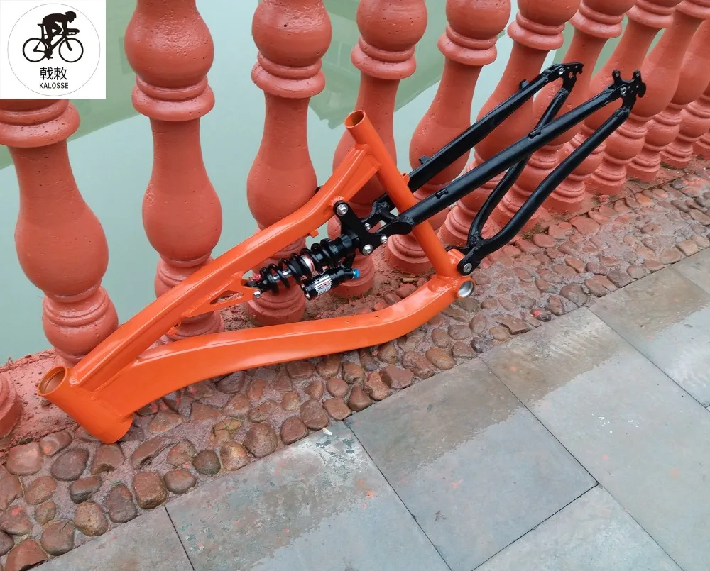 Kalosse 190mm travel DIY colors full suspension mountain bicycle frame aluminum alloy Downhill DH/AM bike | Спорт и развлечения