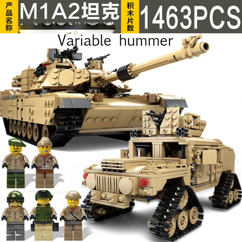 New product KY10000 new tank M1A2 gram puzzle children building toy century military | Игрушки и хобби