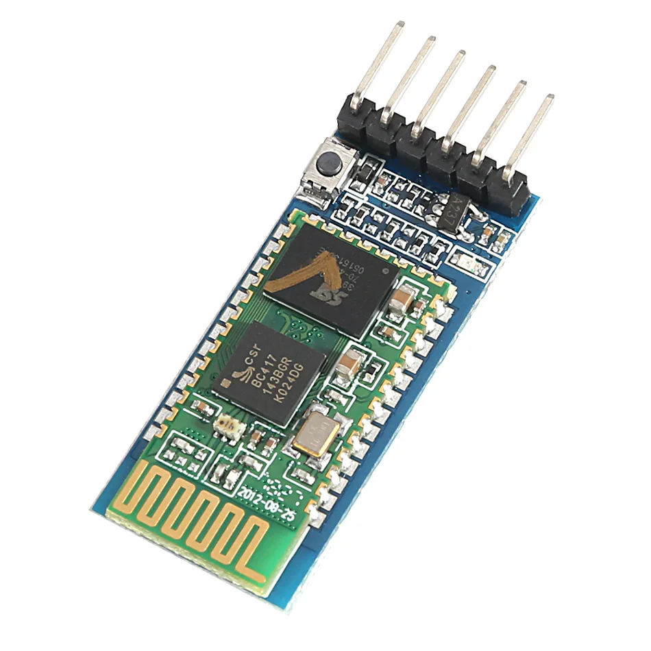 100 шт. HC05 HC 05 Master Slave 6pin 6 pin JY MCU анти обратный Встроенный Bluetooth серийный сквозной