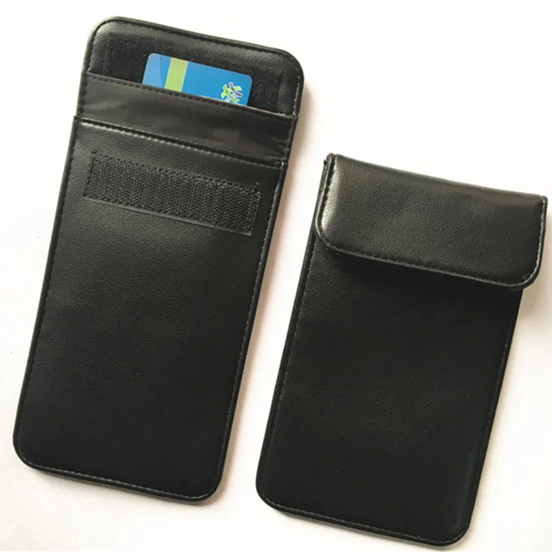 ПУ Faraday Один карманный телефон сумка RFID Экранирование держатель для карт FOB
