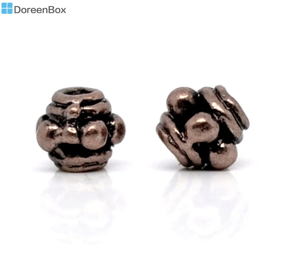 

Doreen Box hot- 300 Copper Tone Tiny Bumpy Spacer Beads 3.5x3.5mm (B10114)