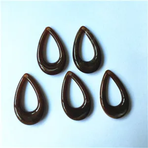 brown Новое поступление! 39x23 мм 100 шт./лот акриловые мраморные бусины в форме капли для изготовления ювелирных изделий(дизайн как показано - Цвет: brown