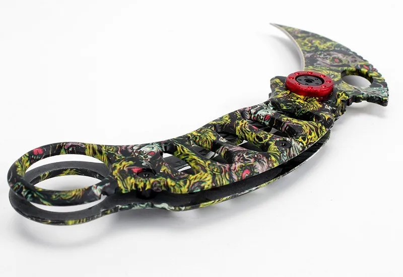 Складной нож MK3 Karambit тактический карманный коготь титановый серый из нержавеющей