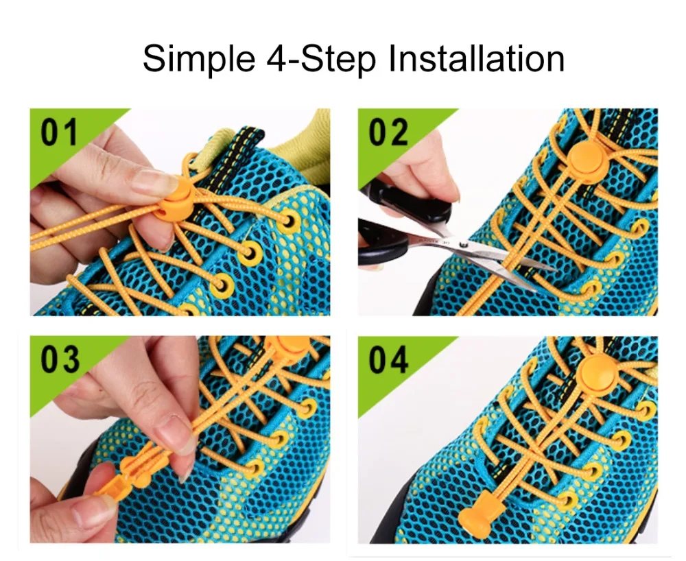 Фиксирующий шнурок фиксирующий башмак эластичные шнурки для кроссовок бега
