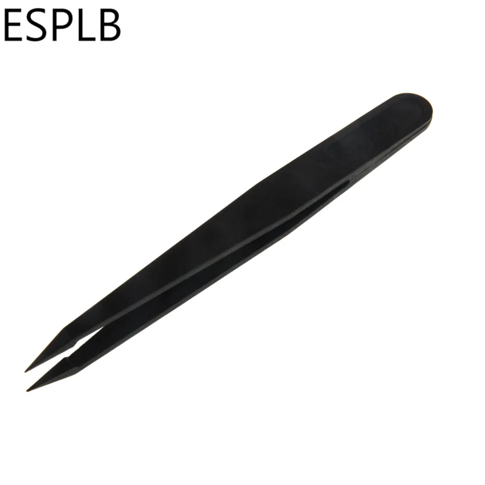 ESPLB 8 шт./компл. антистатические пластиковые пинцеты антистатические изогнутые прямые щипцы электронные PCB ремонт ручные инструменты Пинцет