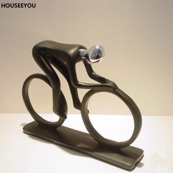 Современные креативные фигурки людей для упражнений на велосипеде из смолы