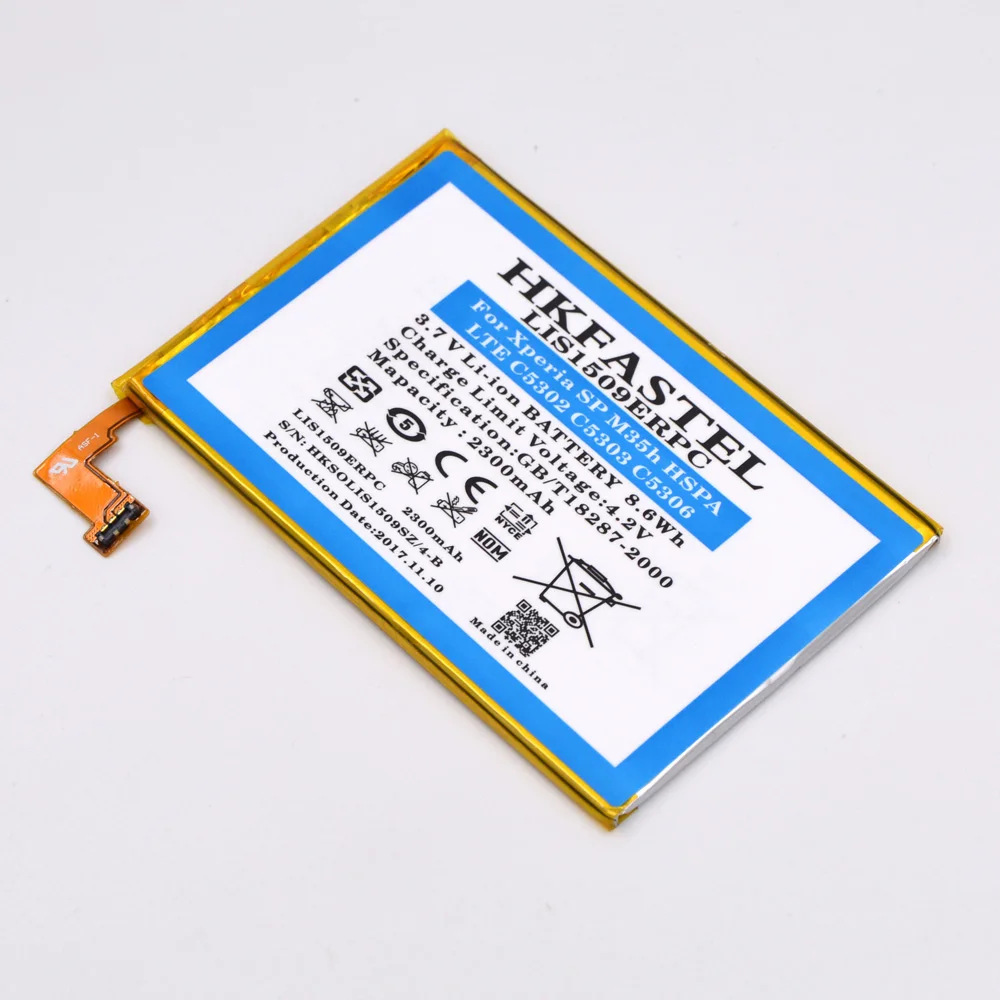 HKFASTEL LIS1509ERPC Батарея для sony Xperia SP L35 M35h к оператору сотовой связи HSPA LTE C5302 C5303 C5306