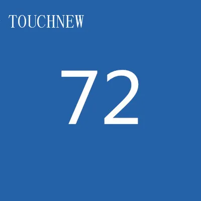 72 TOUCHNEW, 168 цветов, одиночные художественные маркеры, кисть, эскиз, на спиртовой основе, маркеры, двойная головка, манга, ручки для рисования, товары для рукоделия - Цвет: 72