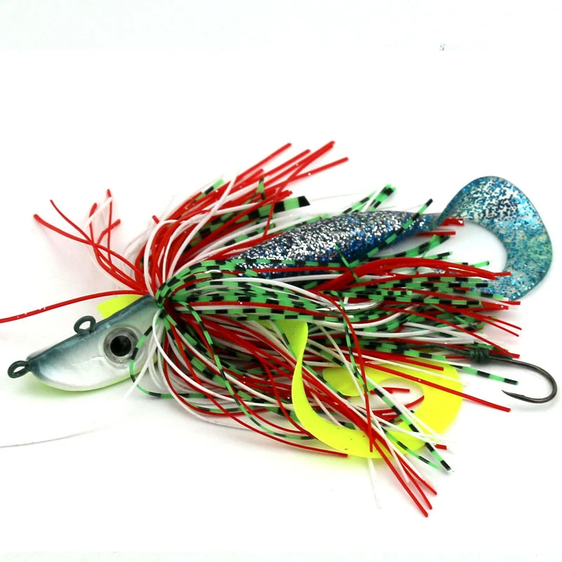 Seaknight Fishing lure 20g Lead head hook soft baits Grubs bait Ocean fishing Buzzbait Fake Lure | Спорт и развлечения