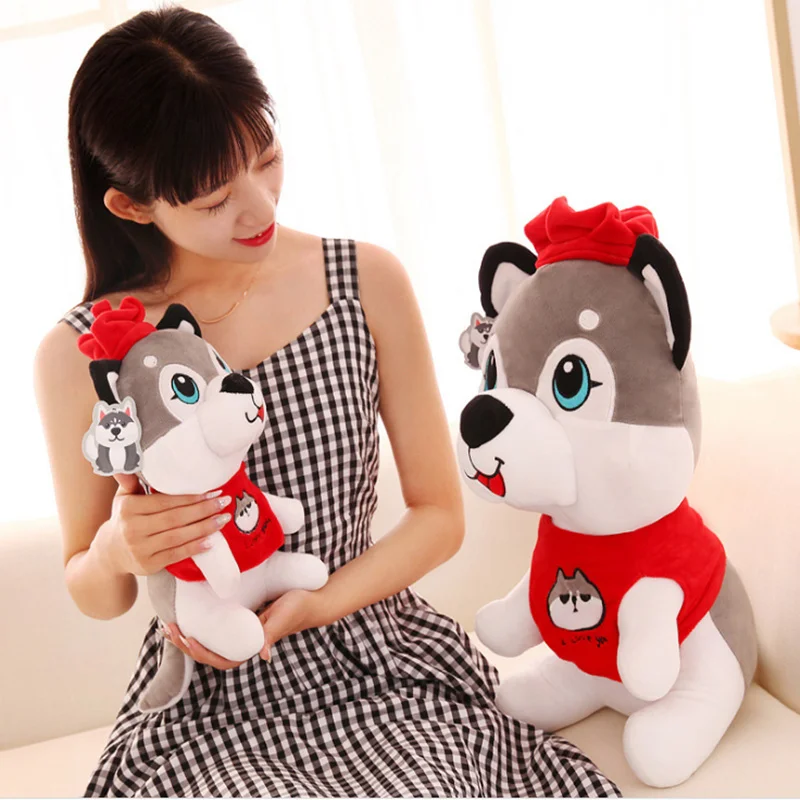 Dog kawaii plush toys cute stuffed animals with big eyes spongebob life size teddy bear dog valentine's day present | Игрушки и