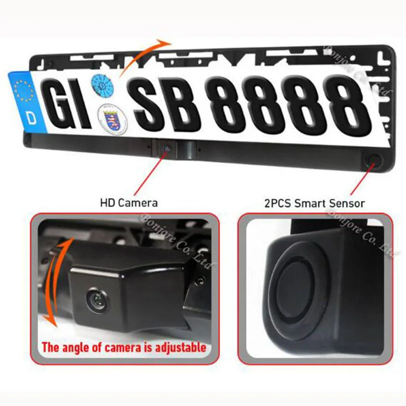 Koorinwoo HD CCD Номерные знаки для мотоциклов парковка Сенсор радары parktroniccar камера