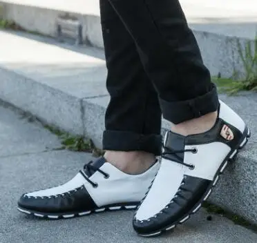 Новые летние туфли 2018 повседневные мужские с горохом Корейская версия модных