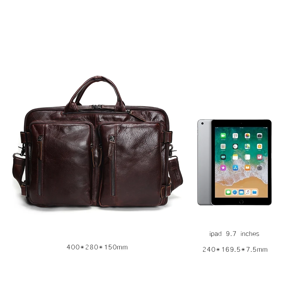 

Tauren Genuine Leather Bag Men Messenger Bags Handbag Briescase Business Shoulder High Quality 2020 Crossbody