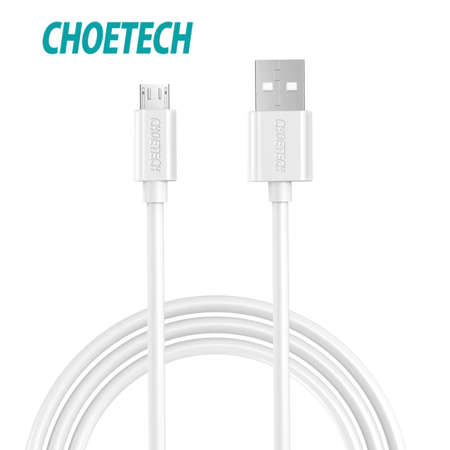 Choetech Кабель Micro Usb 5V 2.4A USB для быстрой зарядки длиной 1 м 0 5 TPE кабель мобильного