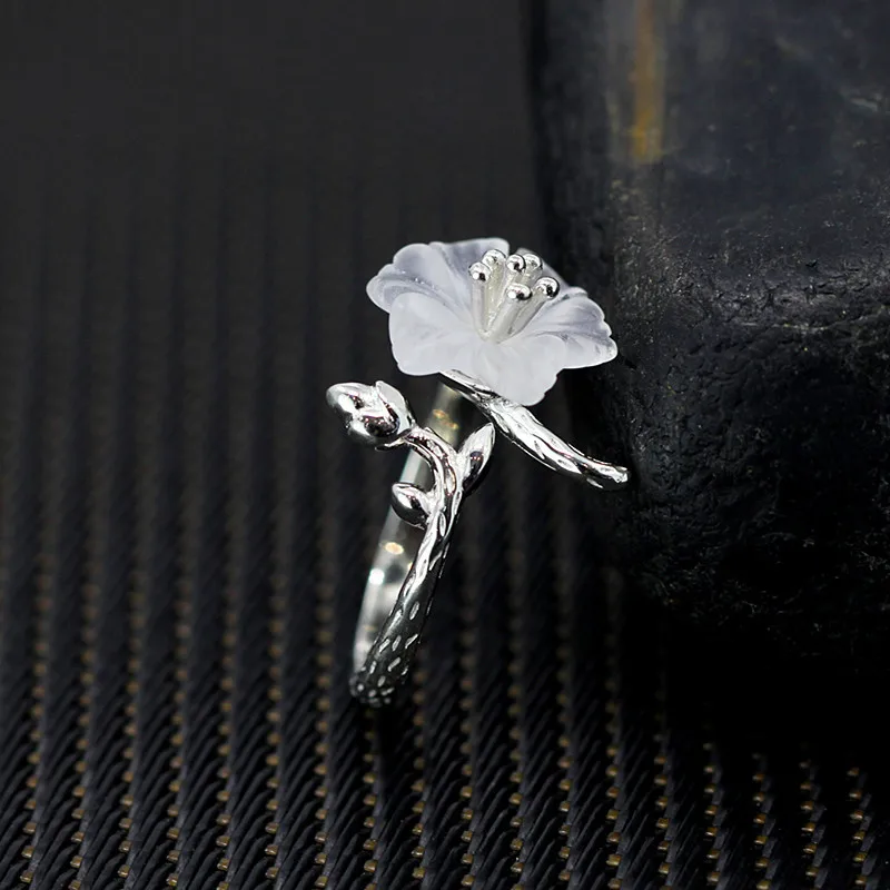 Драгоценный Камень Элегантный кольцо с натуральными камнями для Для женщин 925