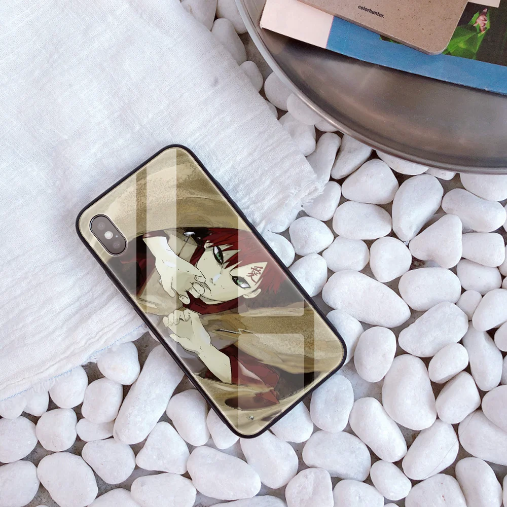 DIY чехол для телефона для iPhone 7 8 6 S Plus Капа закаленное стекло Наруто ниндзя Хокаге индивидуальная крышка телефона для iPhone X XR XS MAX - Цвет: 20308