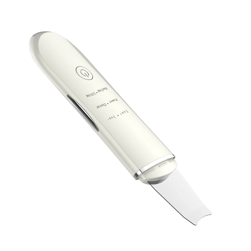 Перезаряжаемый ультразвуковой ионный скраб для кожи лица Очищающий шпатель