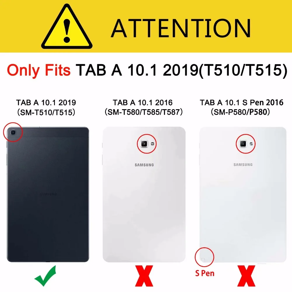 Магнитный чехол для планшета Samsung Galaxy Tab A 2019 Женский T510 T515 чехол-подставка 10 1