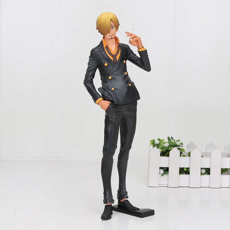 6908 24cm Sanji bag Аниме одна деталь фигурка туз Шанкс обезьяна д Луффи фигурка Зоро Санджи Ло Трафальгар Сабо одна деталь аниме MSP ПВХ Модель игрушки - Цвет: 6908 24cm Sanji bag