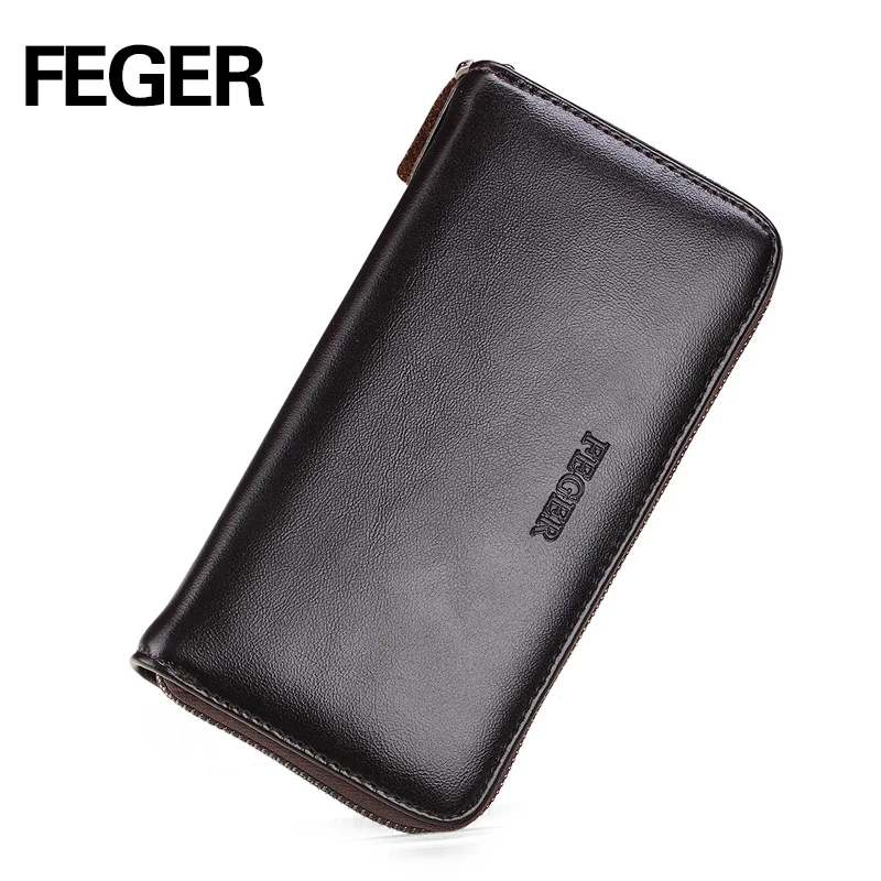 Бесплатная доставка FEGER новый приходить дешевые молния бумажник долго тип Pu