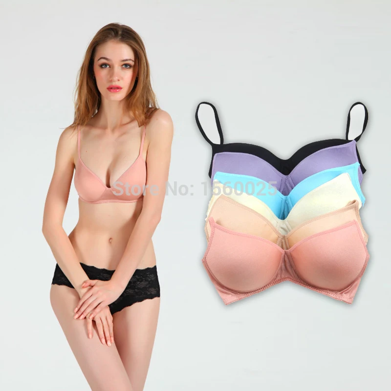 Женское нижнее белье Шелковый бюстгальтер без косточек тонкий бесшовный из 100%