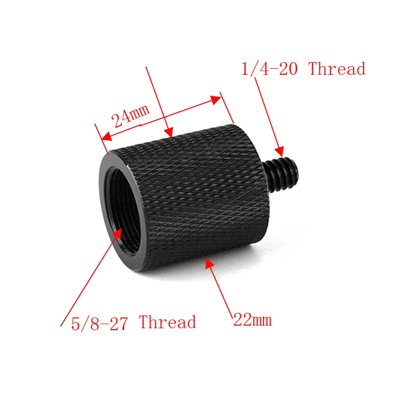 10pcs/lot Aluminum Alloy 5/8 to 1/4 Screws Adapter Microphone Bracket Conversion Level Tripod Mic Converter 5/8-1/4 | Электроника