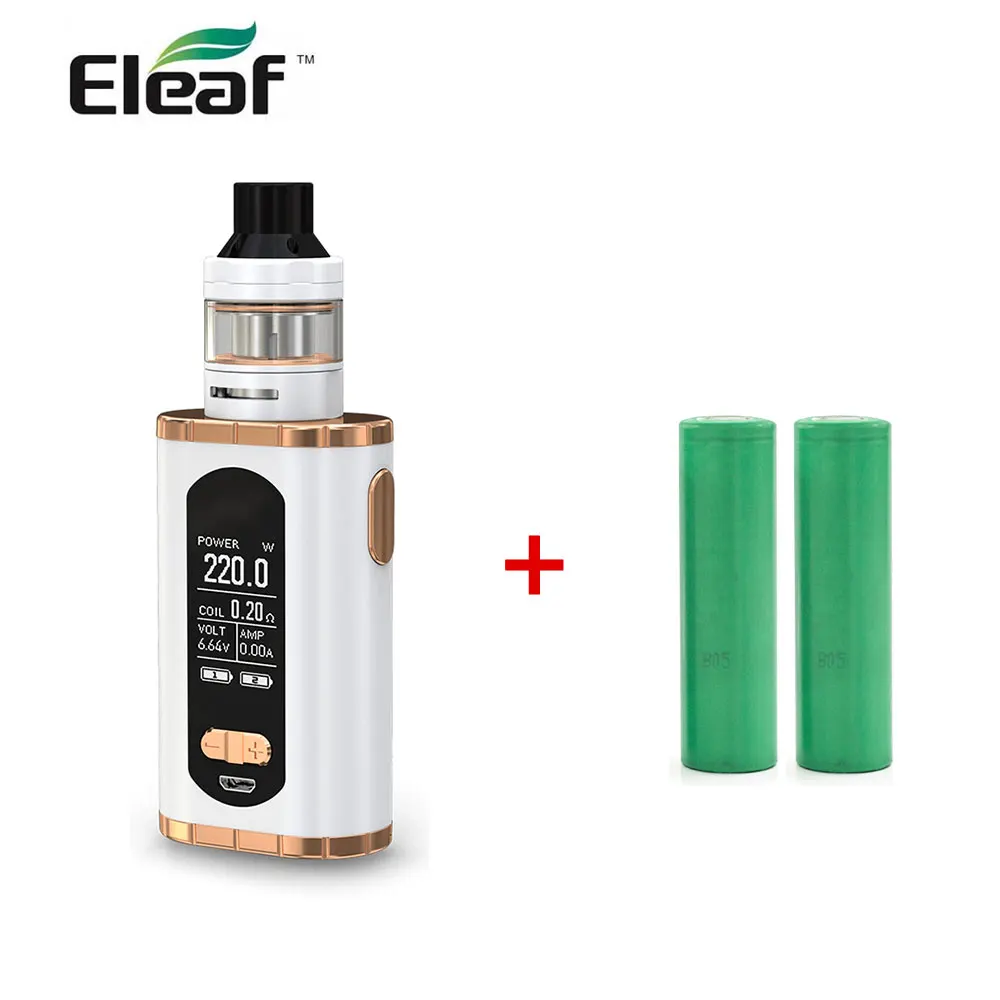 Оригинальный Eleaf вызов с Элло т Полный комплект 18650 батареей 220 Вт HW3/HW4 катушка Макс 2 мл/4 мл бак 1 3 дюйма