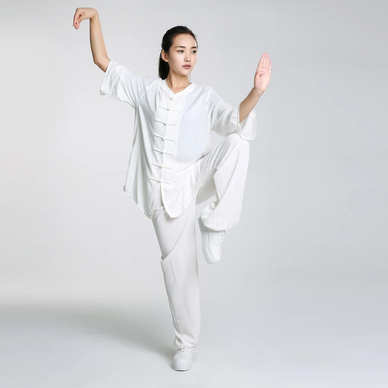 Wushu TaiChi/Новый дизайн женская форма для кунгфу с коротким рукавом костюм