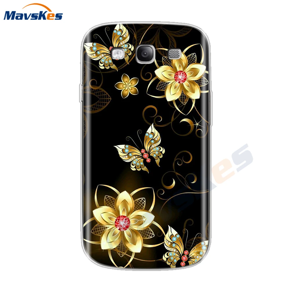 48 Задняя крышка для телефона, чехол для samsung Galaxy S3, Цветочный чехол для телефона для samsung Galaxy S3 Duos Neo S3 I9300, Мягкий ТПУ силиконовый чехол s - Цвет: 48
