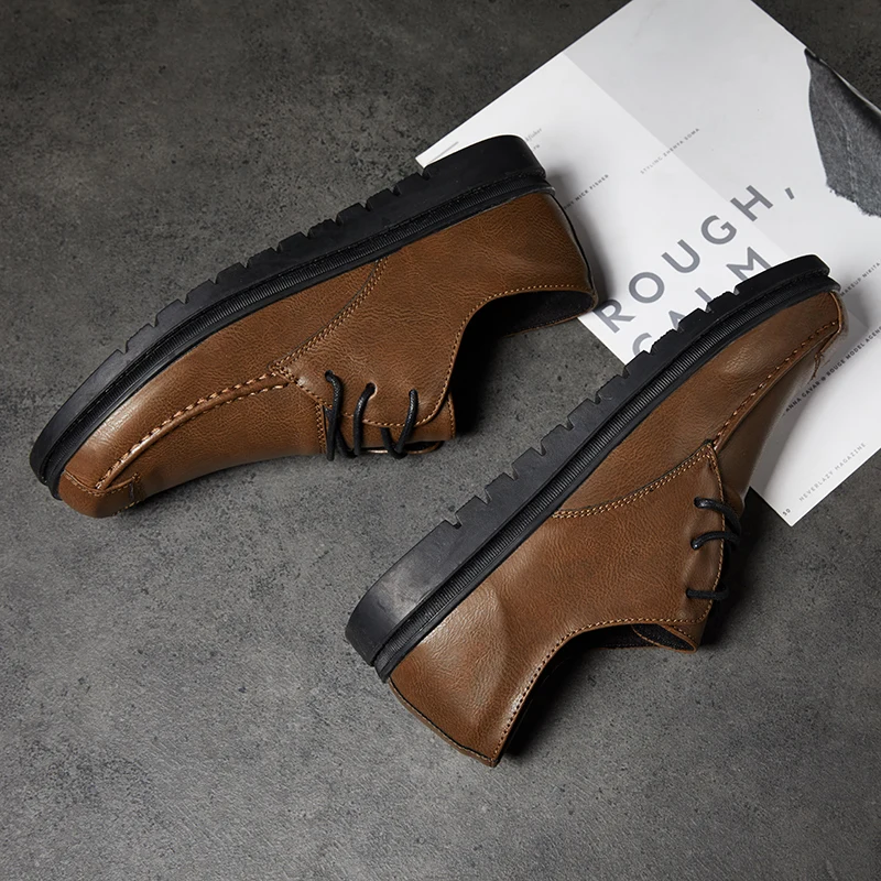 Mens Business Shoes Spring Autumn Man Casual Black Brown Walking Male Footwear Comfortable Classic For Men | Обувь