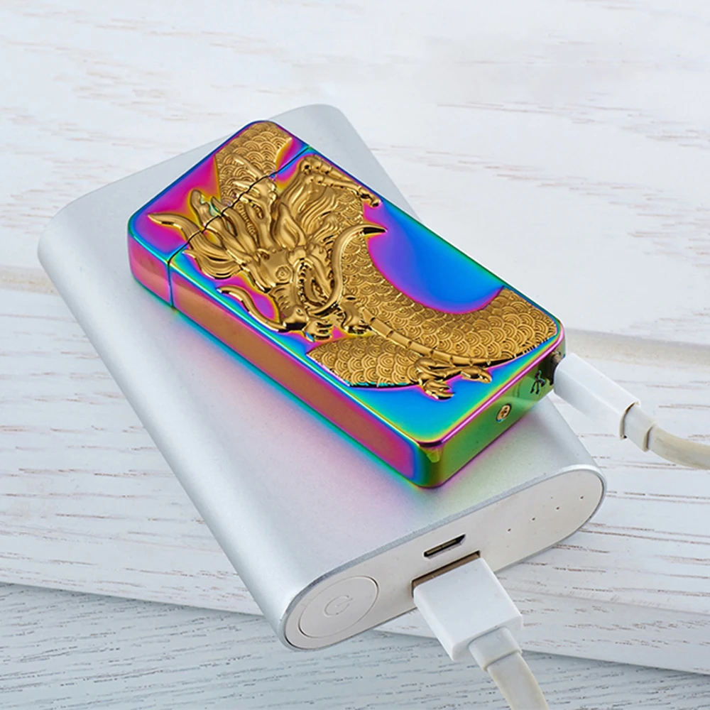 Классический Inovation двойной дуги легче ветрозащитный Электронный USB пополнения