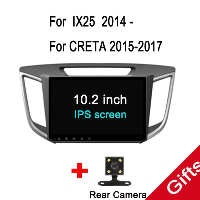 Четырехъядерный 10," Android для hyundai IX25/CRETA автомобильный Радио DVD навигатор плеер gps
