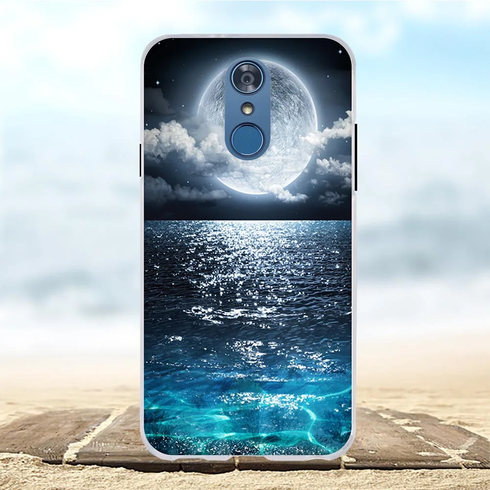 Чехол для LG Q7 силиконовый чехол ТПУ задняя крышка Plus с рисунком кошки защитный + Q7A