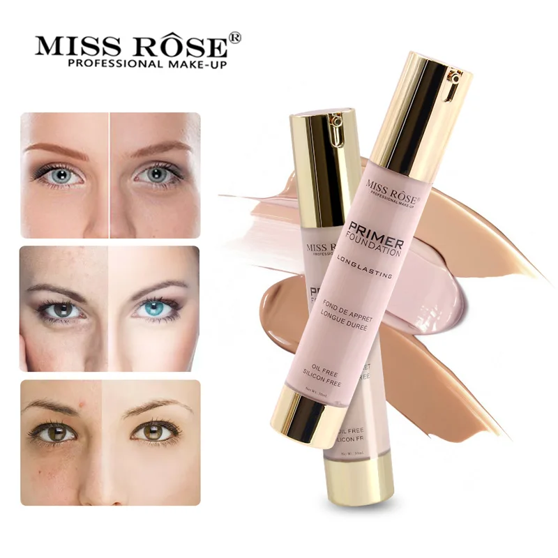 new MISS ROSE Mousse Foundation Natural Bare Makeup 30ml Liquid Women Cosmetic Concealer Oil Control Base Make Up | Красота и