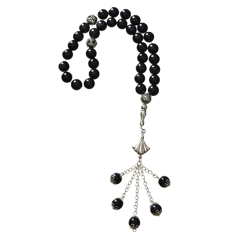 Золотой обсидиановый камень 10 мм молитвенные бусины дизайн сделай сам молитва